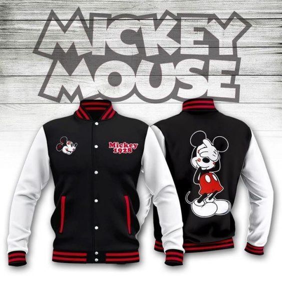 Funny Mickey Mouse Best Gift For Mouse Ears Fans Baseball Jacket