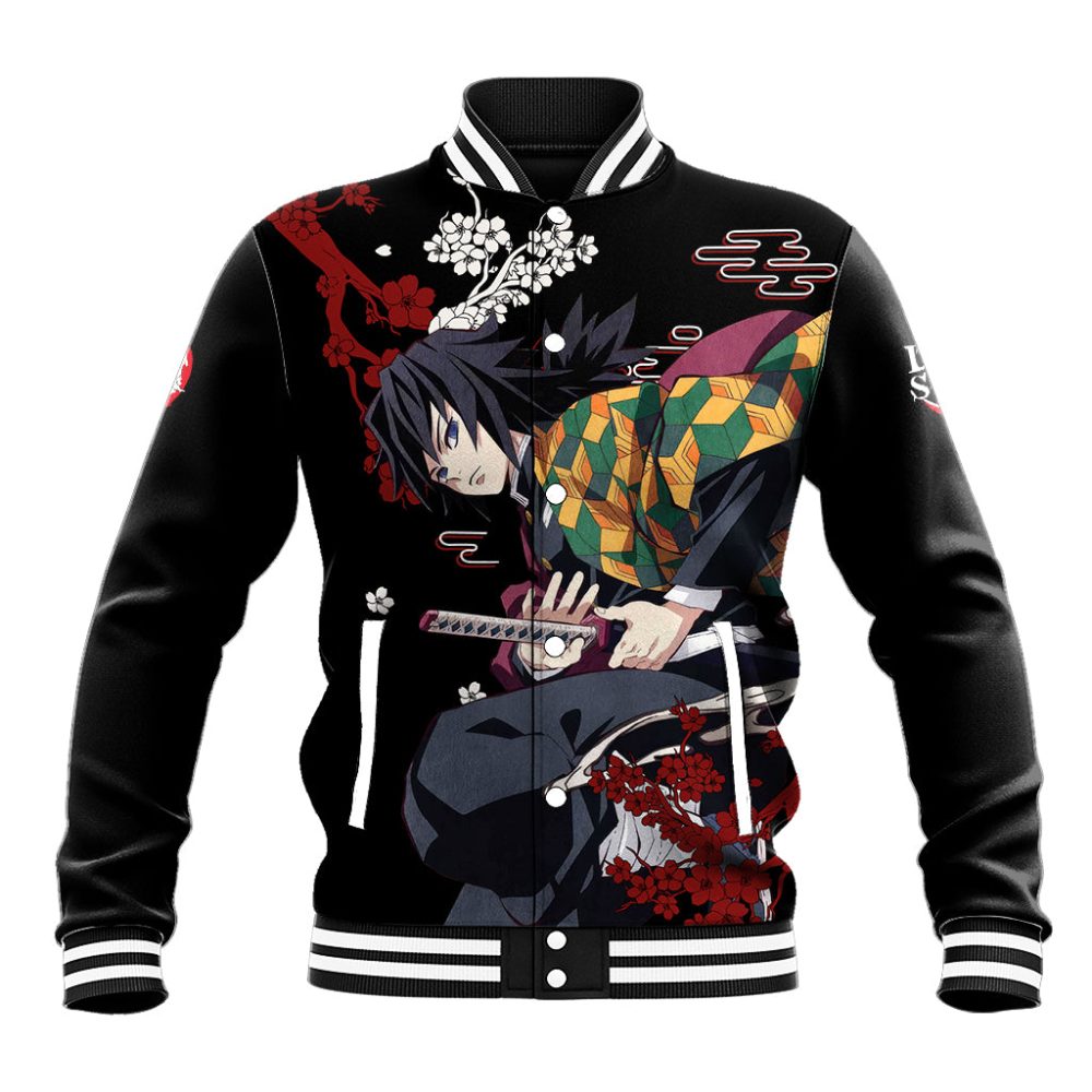 Giyu Tomioka - Japan Style Baseball Jacket Ts04