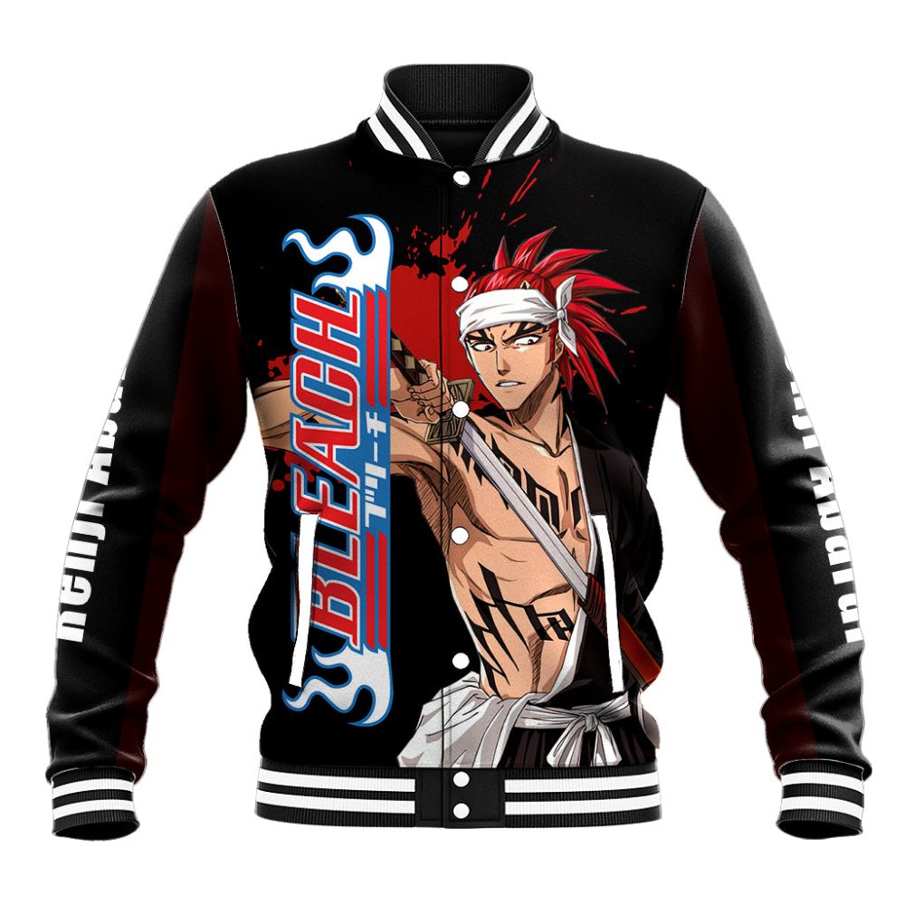 Renji Abarai Baseball Jacket Bl Jacket Ts04