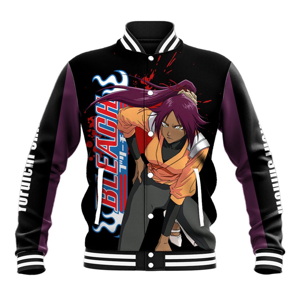 Yoruichi Shihoin Baseball Jacket Bleach Ts04
