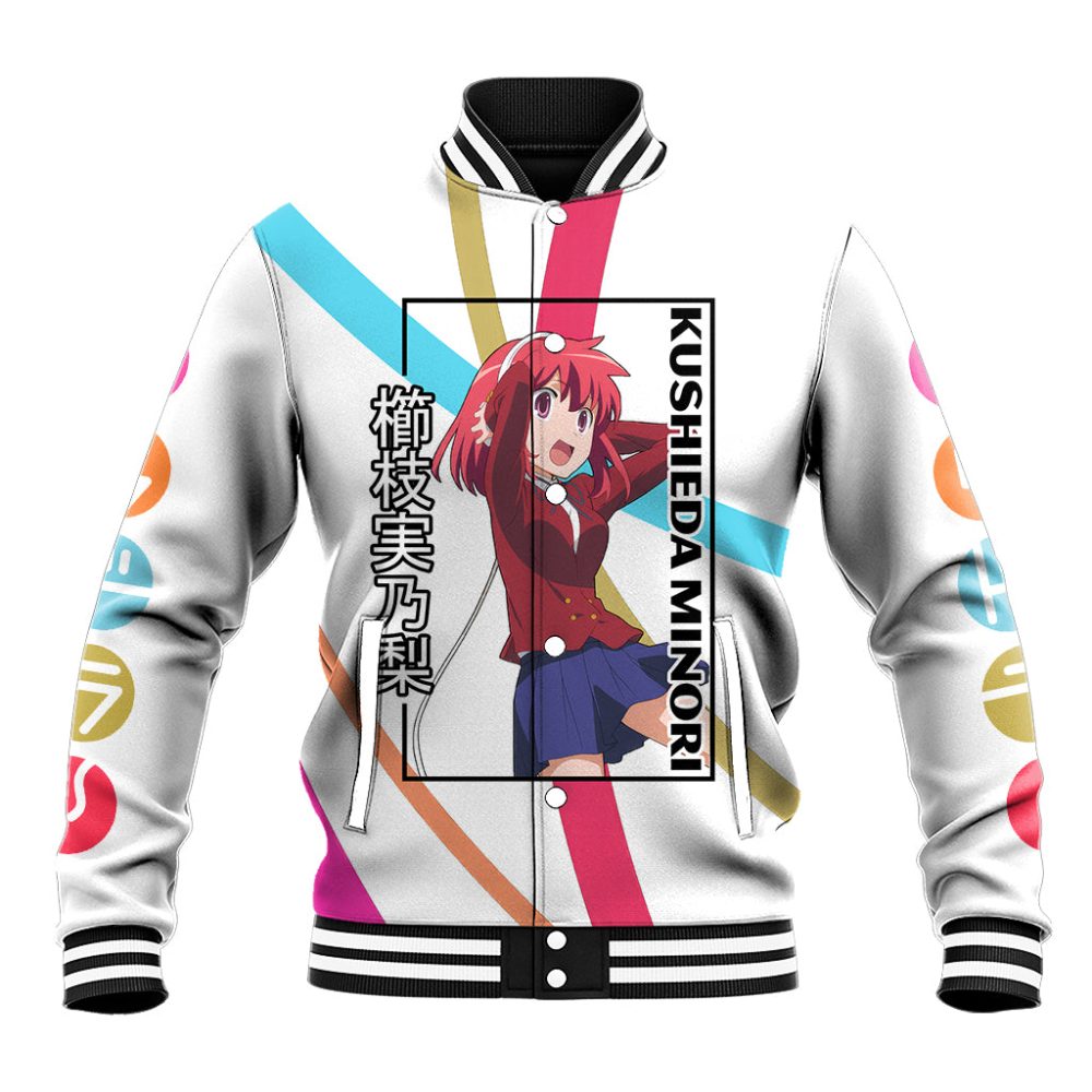 Kushieda Minori Baseball Jacket Toradora Anime Style Ts04