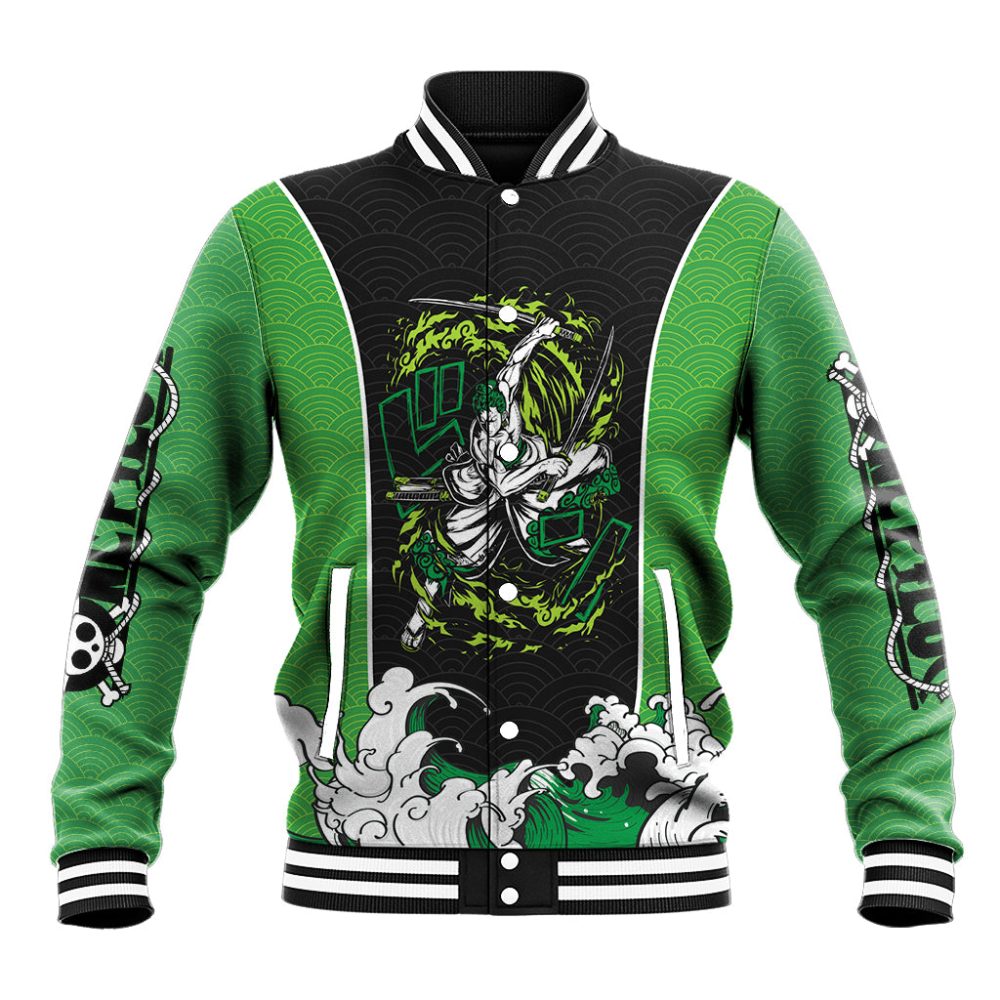 Roronoa Zoro - One Piece Baseball Jacket Anime Japan Style Ts04