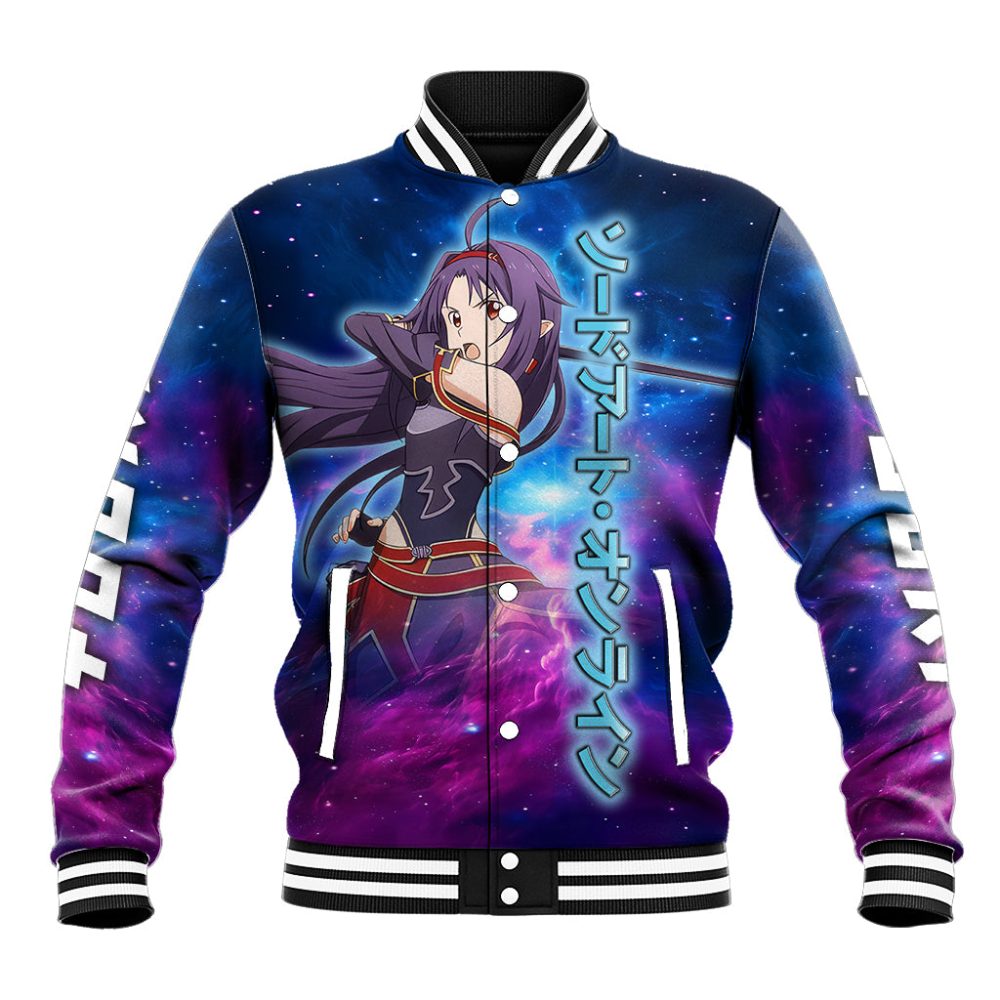 Yuuki Baseball Jacket Sword Art Galaxy Style Ts04