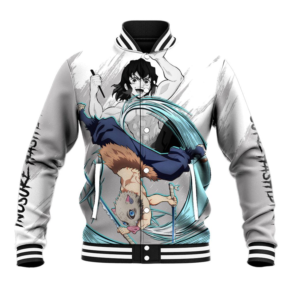 Inosuke Baseball Jacket Demon Slayer Ts04