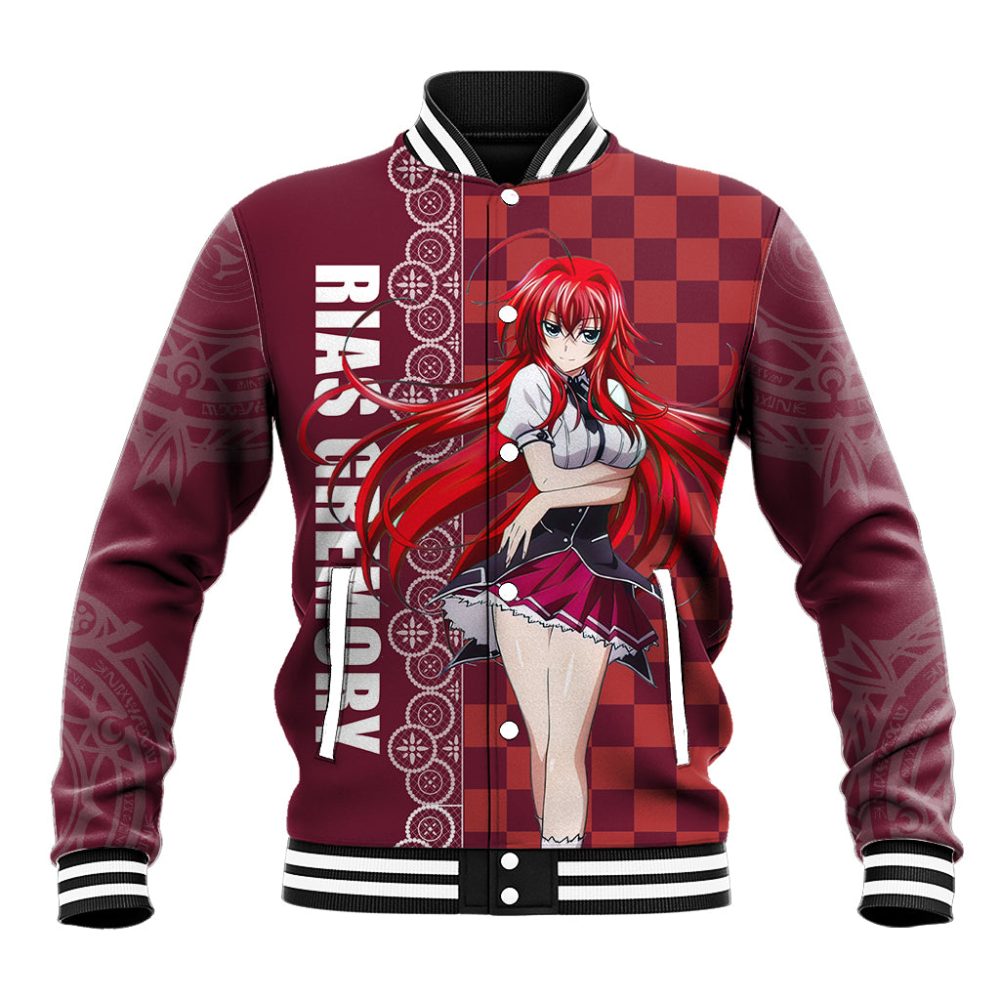 Rias Gremory Baseball Jacket High School Dxd Anime Ts04