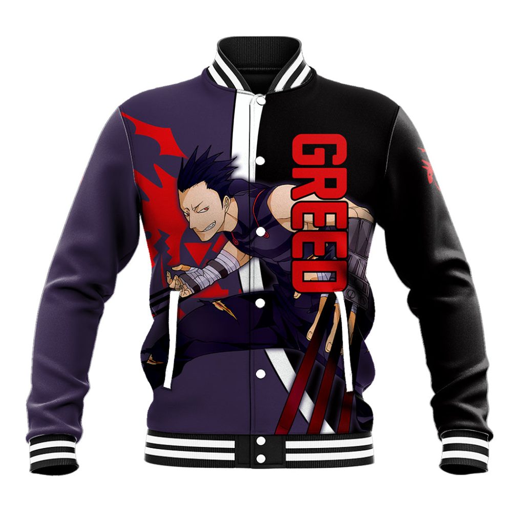 Greed - Fullmetal Alchemist Baseball Jacket Anime Style Ts04
