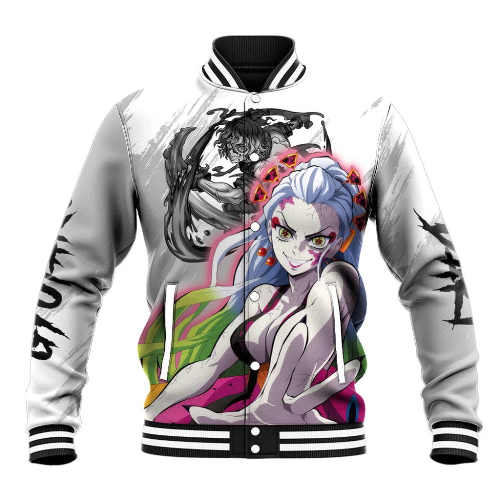 Gyutato And Daki Baseball Jacket Demon Slayer Ts04