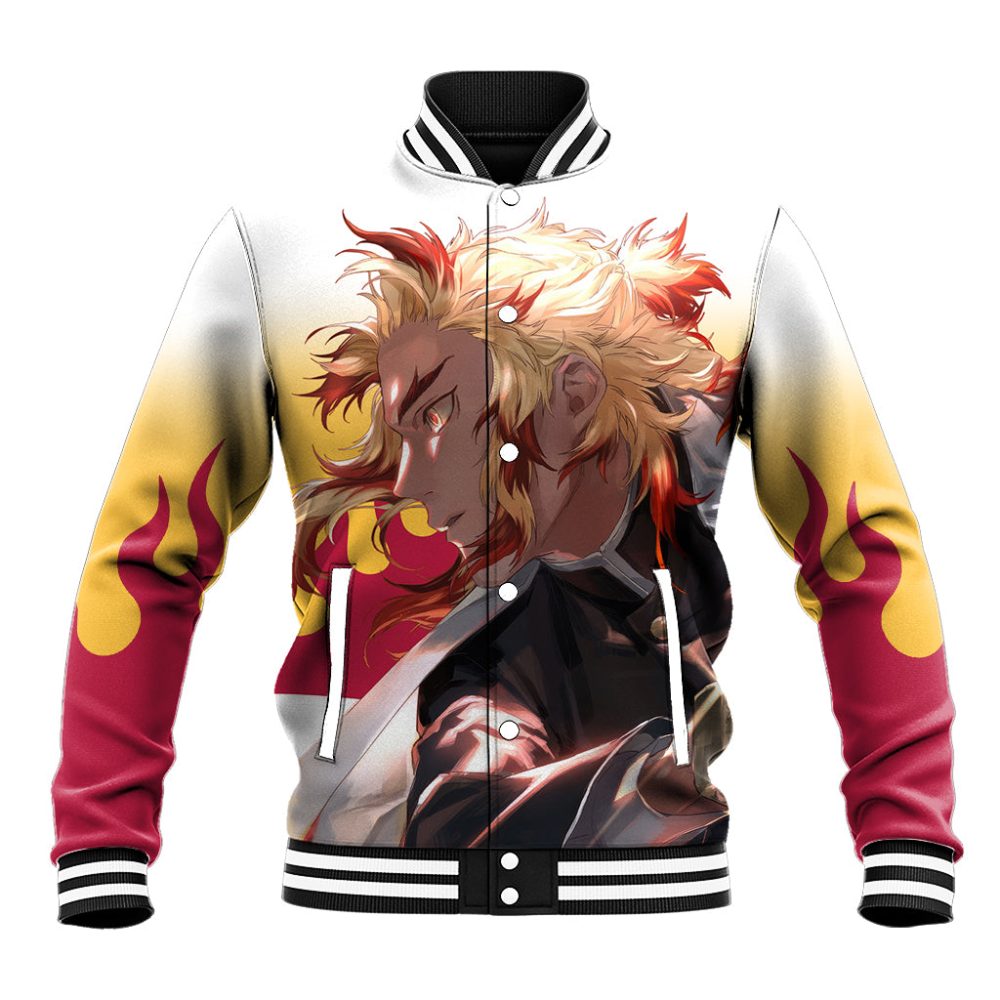 Kyojuro Rengoku - Demon Slayer Baseball Jacket Ts04
