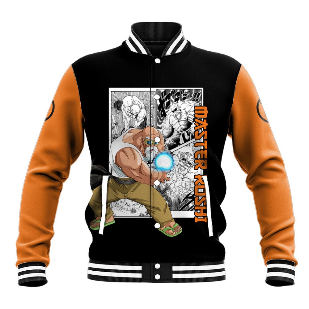 Master Roshi Baseball Jacket Dragon Ball Anime Mix Manga Ts04