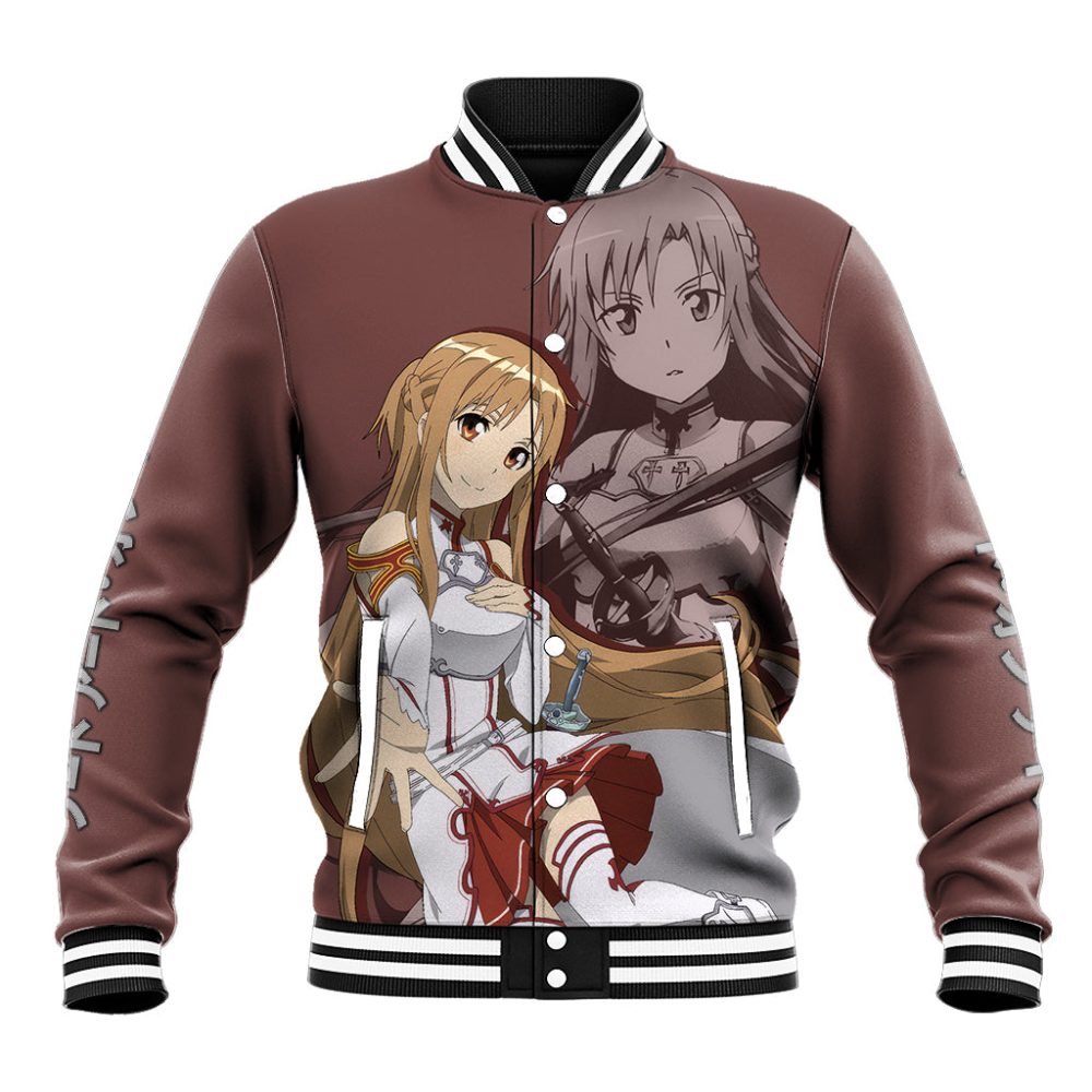Asuna Yuuki Baseball Jacket Sword Art Online Ts04