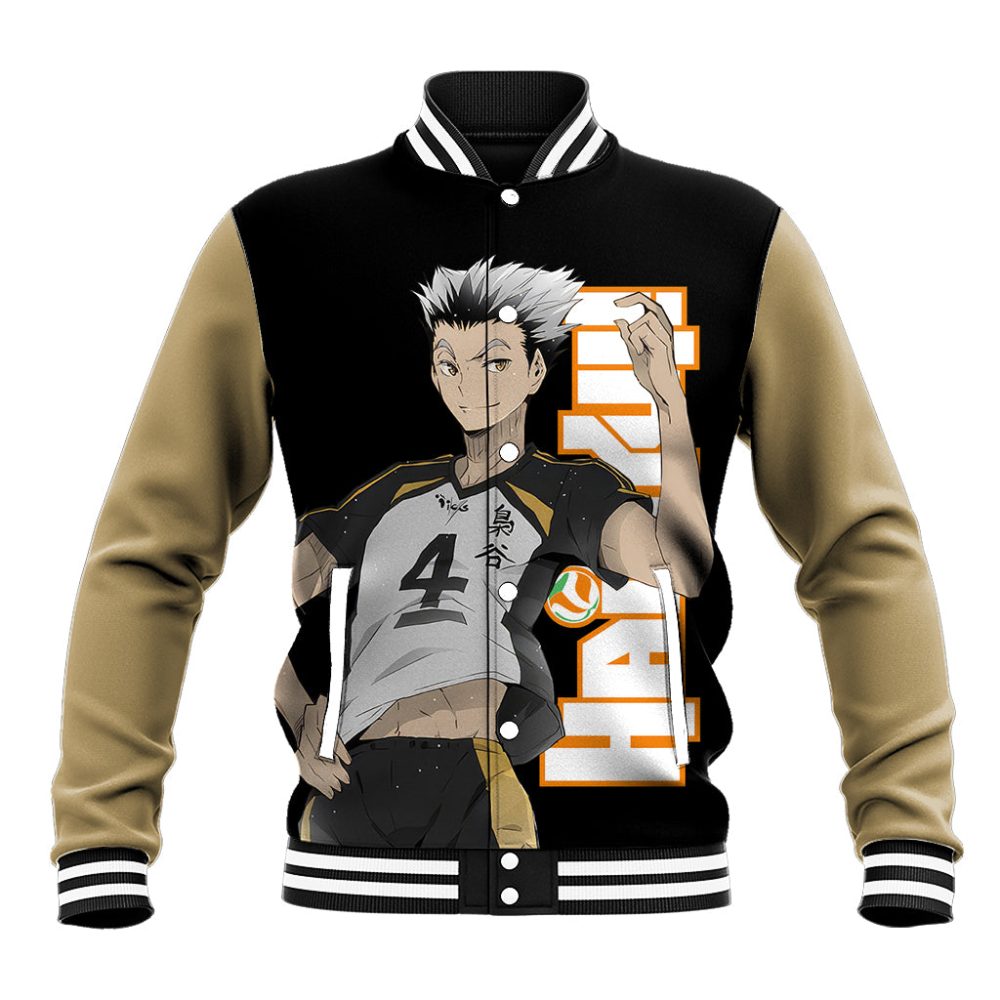 Fukurodani Kotaro Bokuto Baseball Jacket Haikyu Ts04