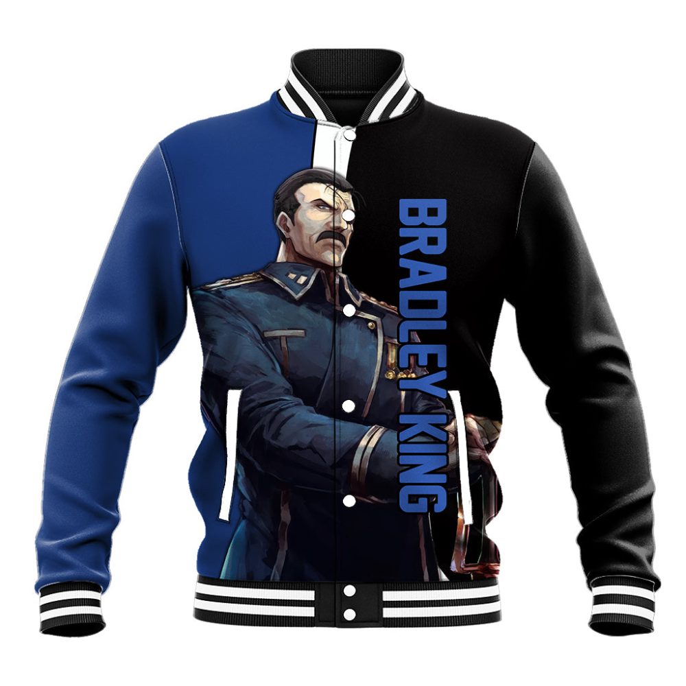 Bradley King - Fullmetal Alchemist Baseball Jacket Anime Style Ts04