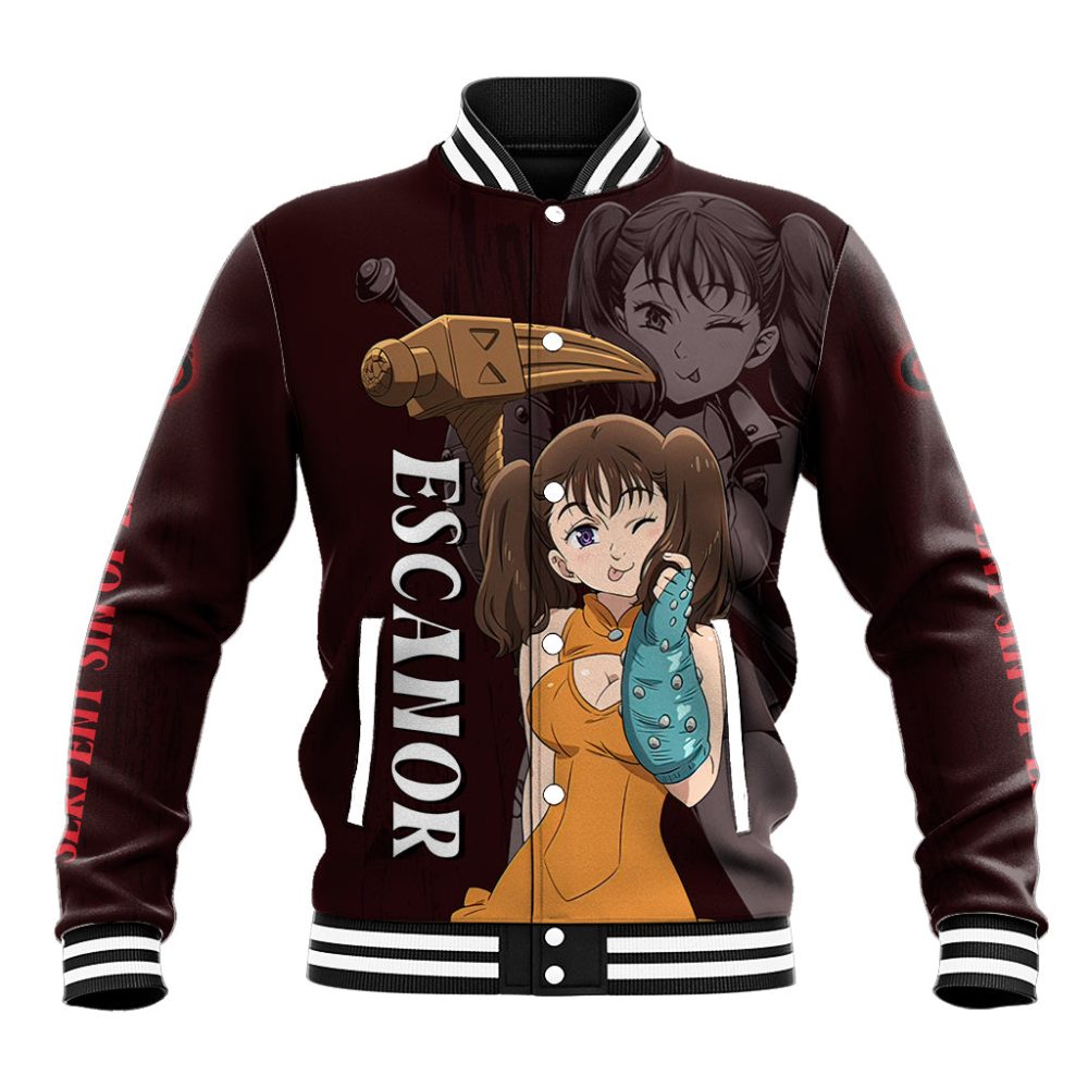 Serpent Sin Of Envy Diane Baseball Jacket Ts04
