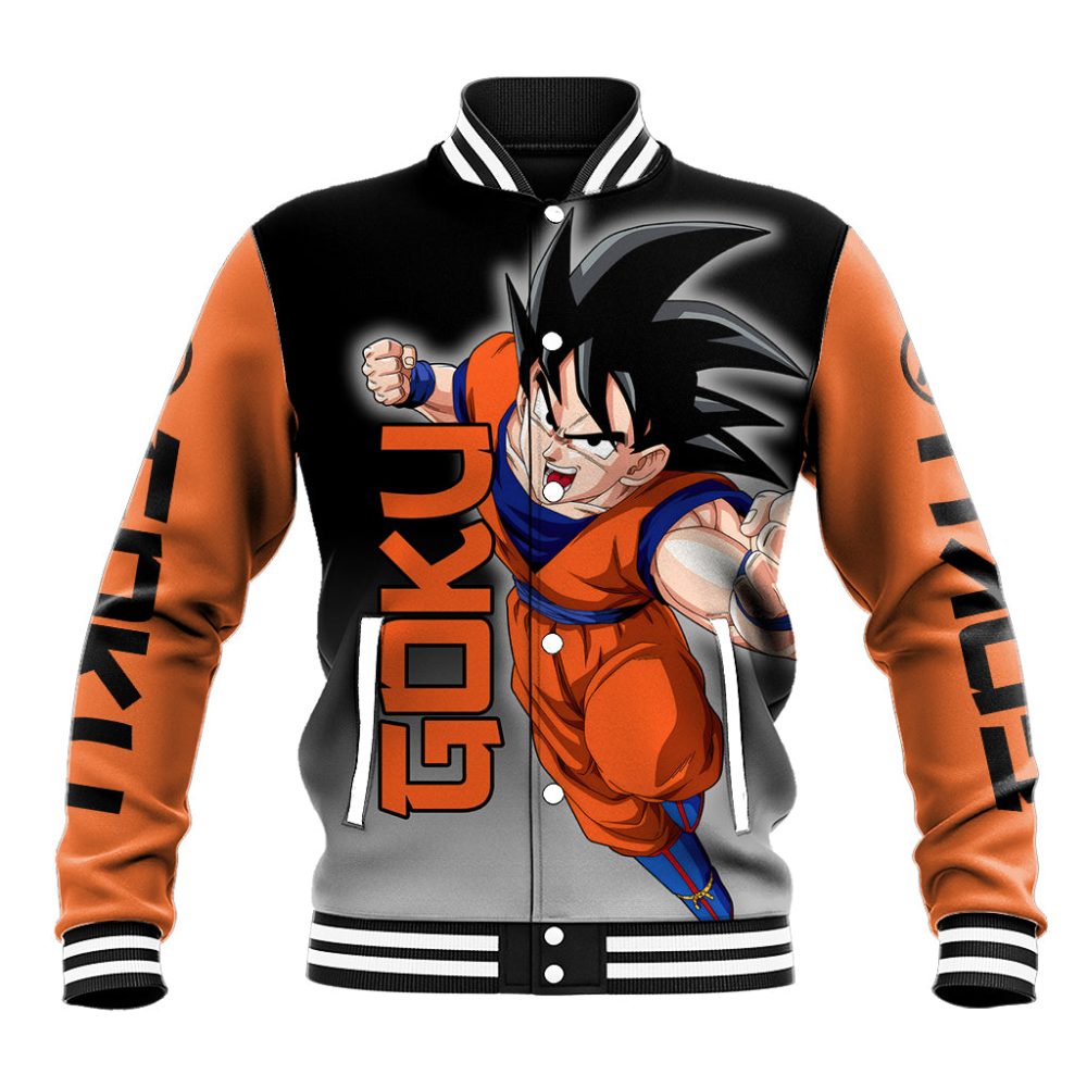 Z Goku Anime Dragon Ball Baseball Jacket Ts04
