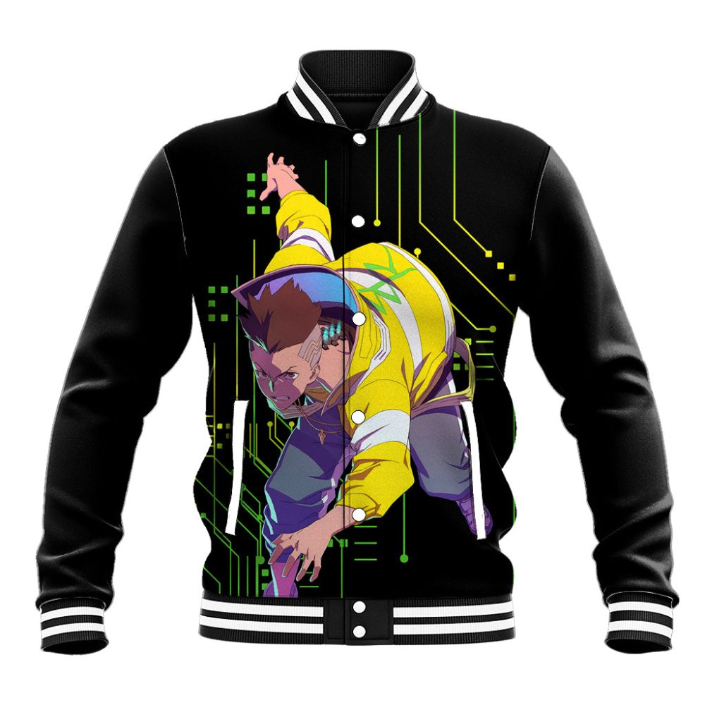 Cyberpunk David Martinez Baseball Jacket Ts04