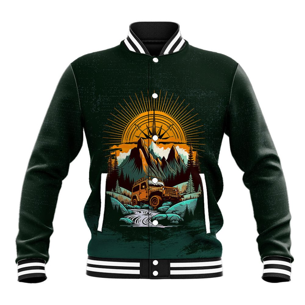 Let'S Ride On The Wild Side Jeep Baseball Jacket Ts07